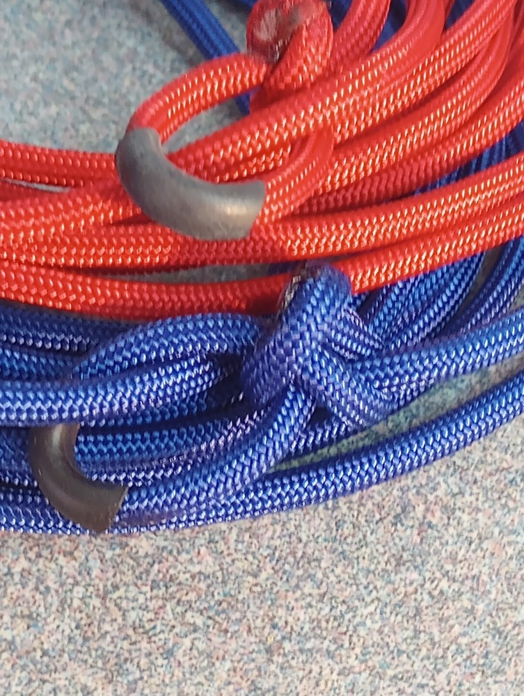FIERY RED Micro Brahma Bull ROPING DUMMY - Pro Paracord Training Set