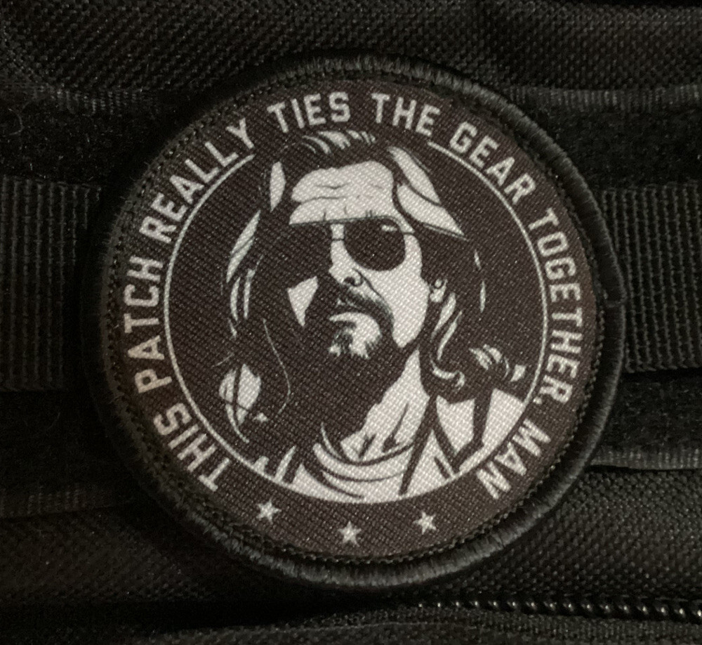 This patch Ties Gear Together Dude Lebowski Patch Morale Hook [sub]
