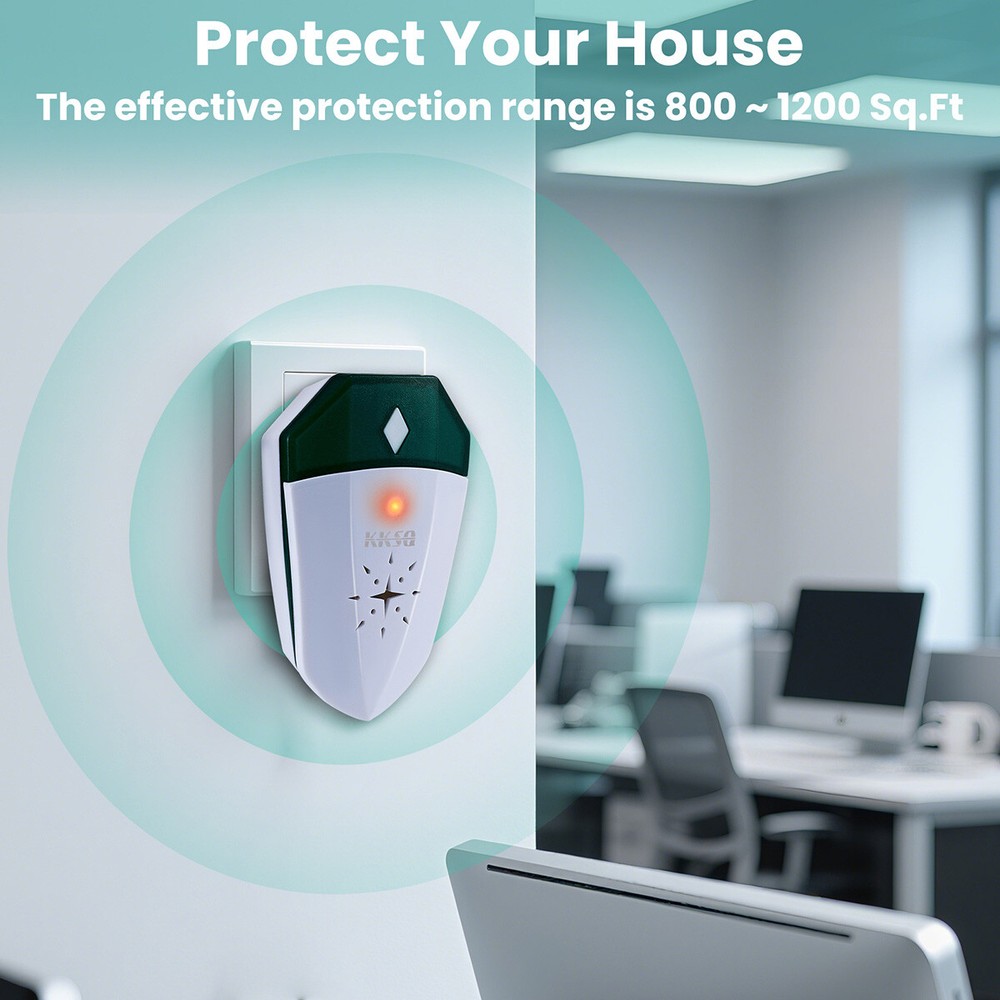 Pest Deterrent Bed Bug Flea Repeller Ultrasonic Rat Mites Spider Roaches Reject
