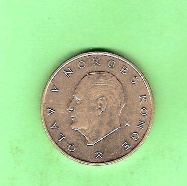 1982 NORWAY 5 KRONER COIN