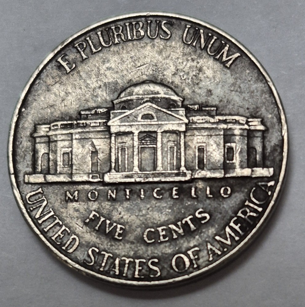 1999 D Five Cents Lamination error