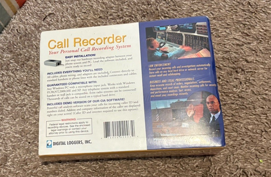 Personal Call Recorder USB-PC Digital Loggers New