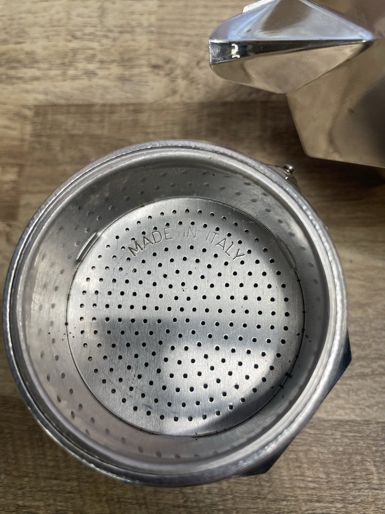 Bialetti Moka Express 1 Cup / 2Oz. 60ml Espresso Maker - Silver Complete Tested