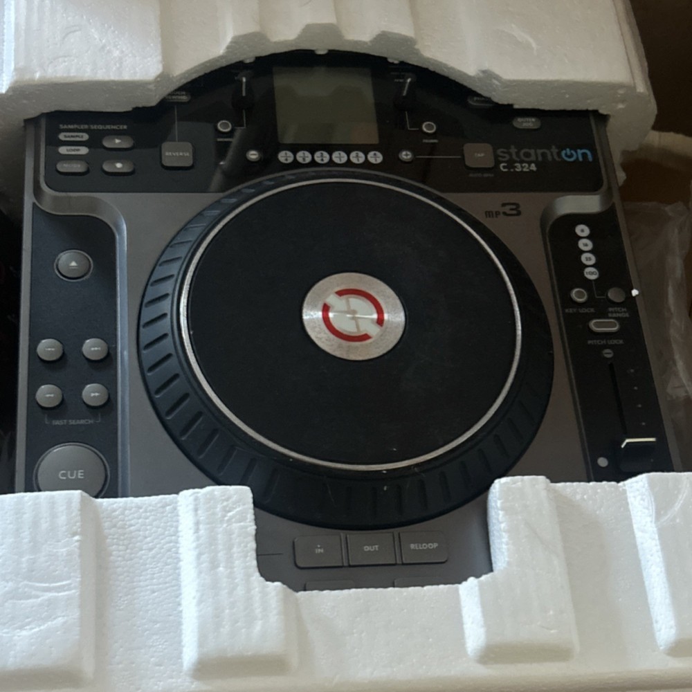Stanton C.324 Single Deck DJ Controller Jog Wheel LCD Display Loop Effect