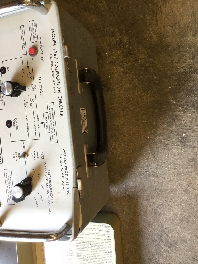 WILCOM PRODUCTS T247 CALIBRATION CHECKER