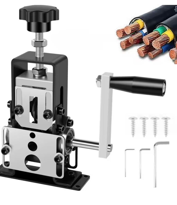 Manual Wire Stripper Portable Drill Powered Copper Cable Peeling Tool