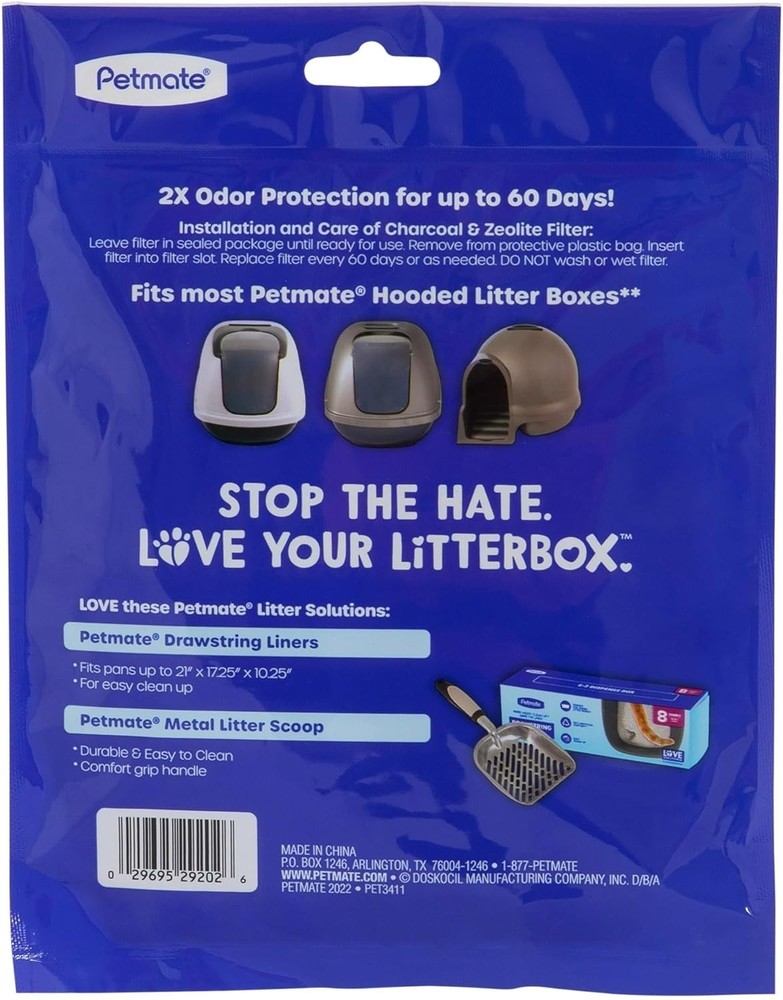 Large Cat Litter Box Dome Replacement Filter for Odor Control and Absorption