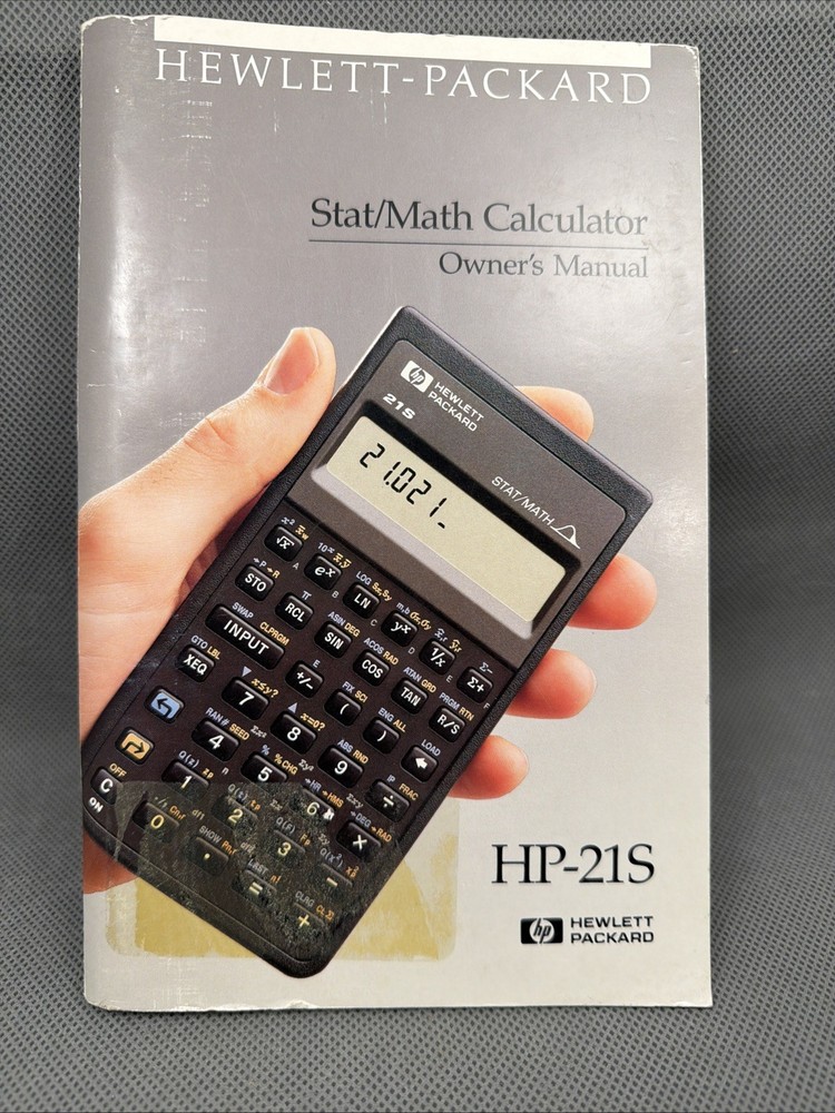 HP-21S Math/Stat Calculator Owner's Manual