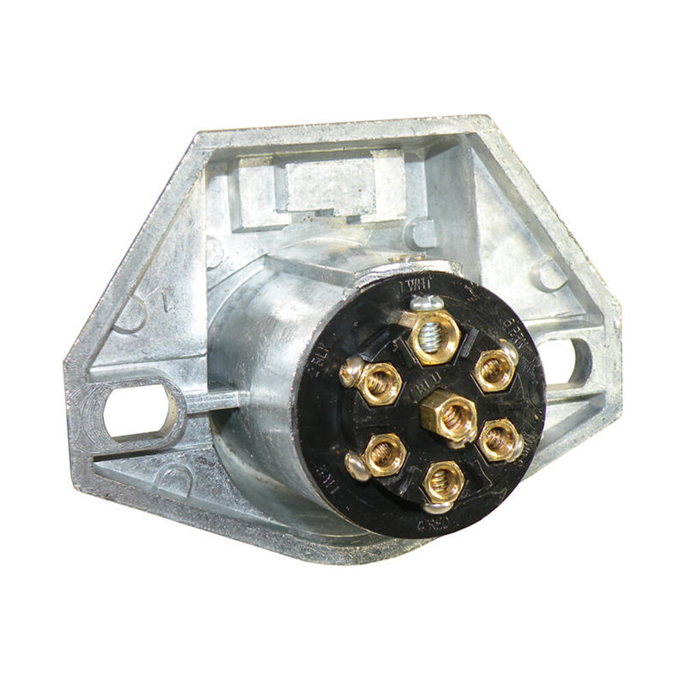 7-Way Round-Pin Car-End Socket - Pollak (11-721)