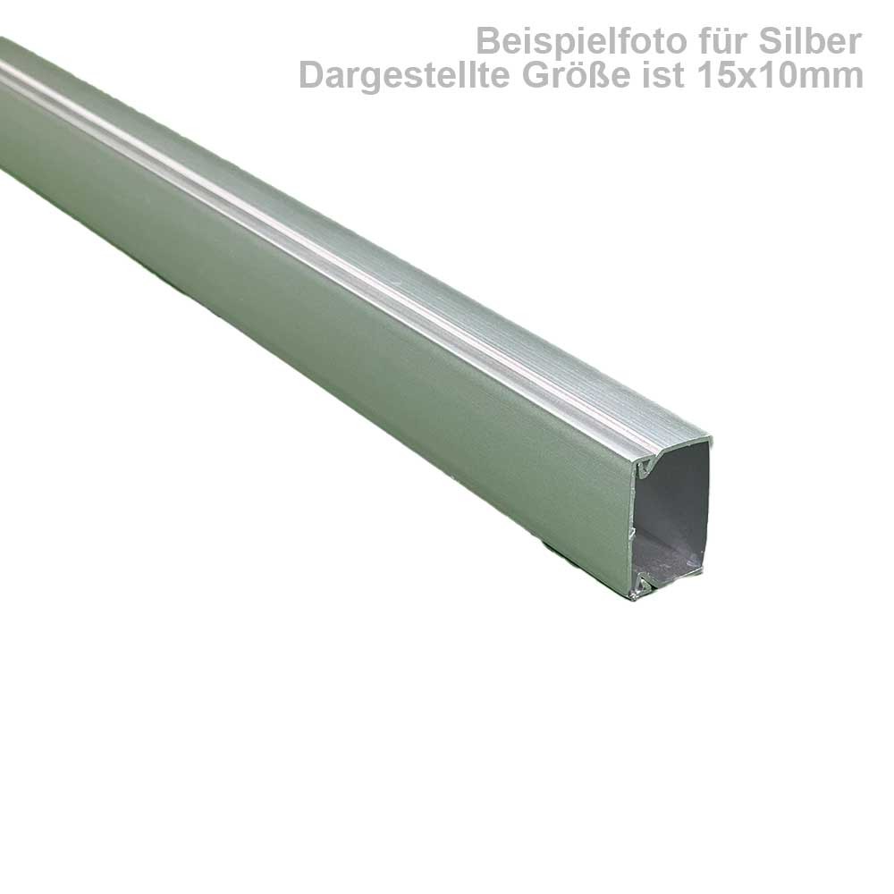 Cable Duct 15x15mm Silver Self Adhesive 1m Installation Duct