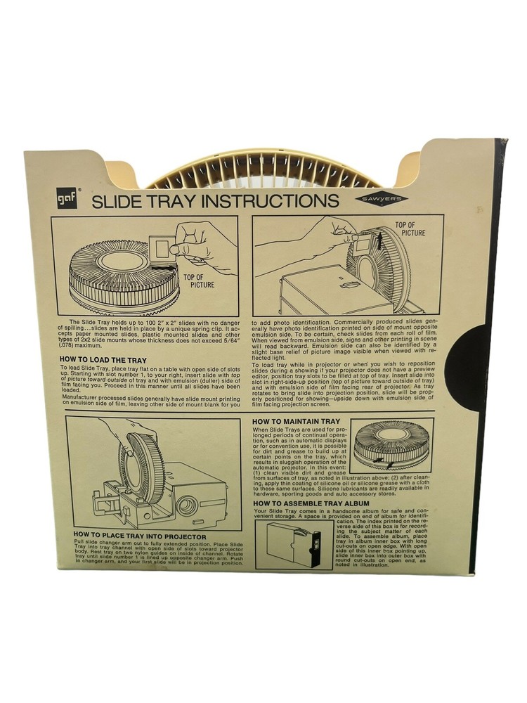 100 VINTAGE SLIDE TRAYS CAROUSEL