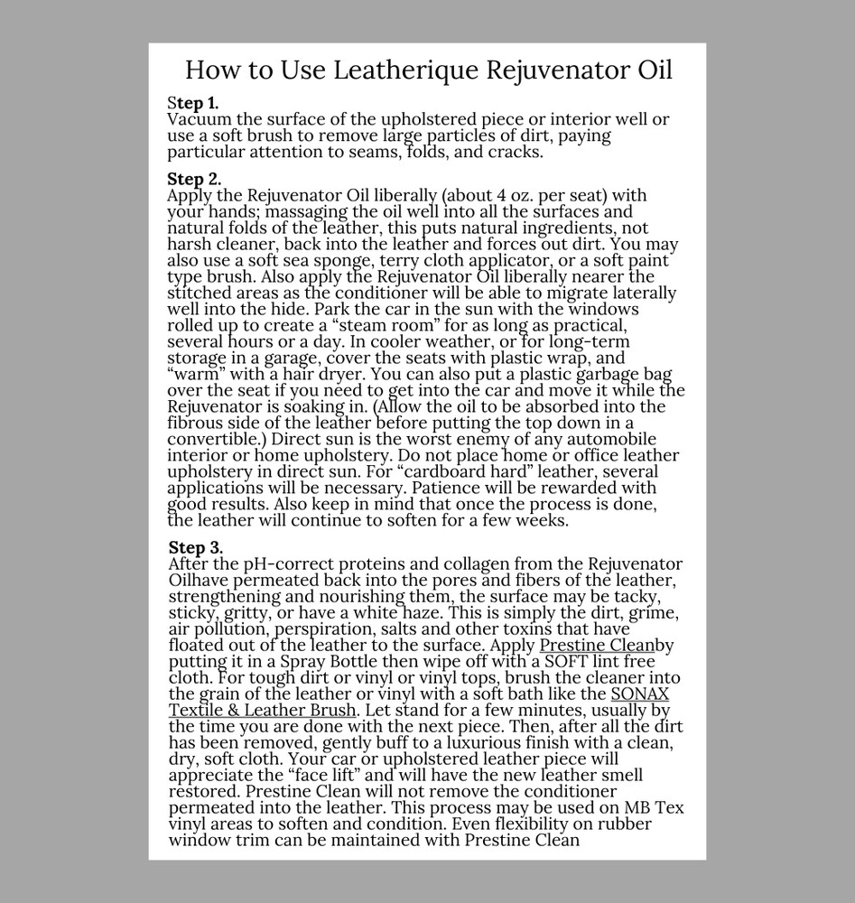 Leatherique Prestine Clean 32oz