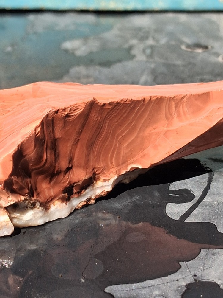Jasper Red Banded Lapidary Potential
