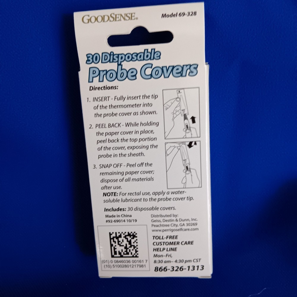 Goodsense 30 Disposable Probe Covers for Digital Thermometer NEW