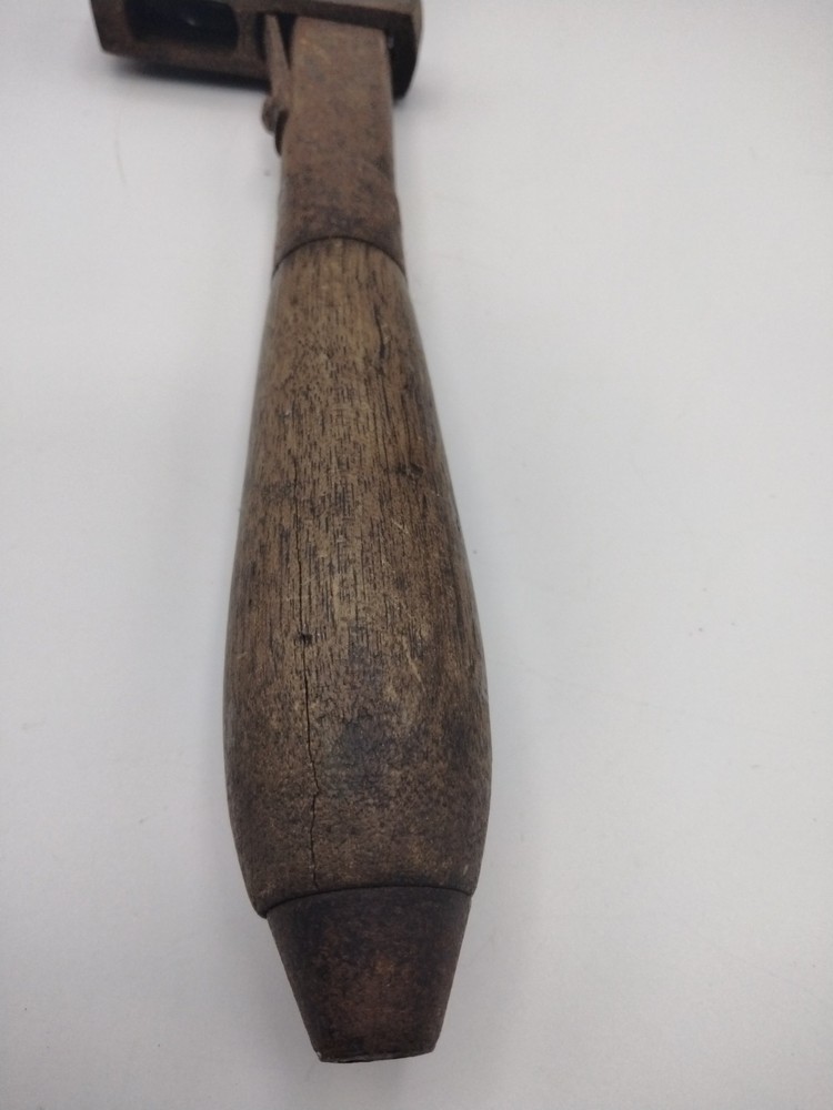 Vintage Adjustable Pipe Wrench Wood Handle