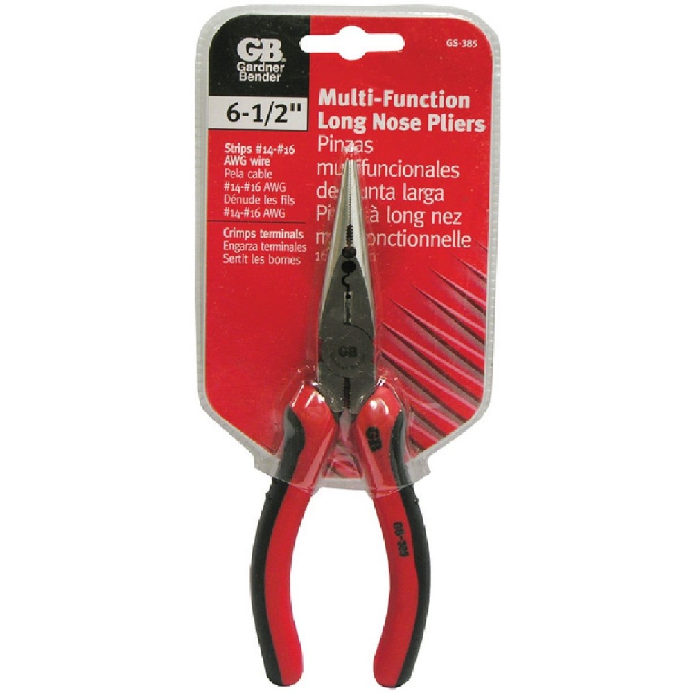 Gardner Bender 6-1/2 In. Multi-Function Long Nose Pliers GS-385 Gardner Bender