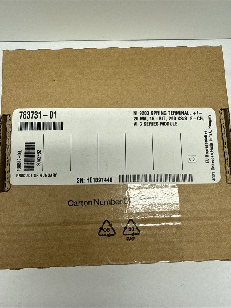 NEW SEALED National Instruments NI 9203 Analog Input Module