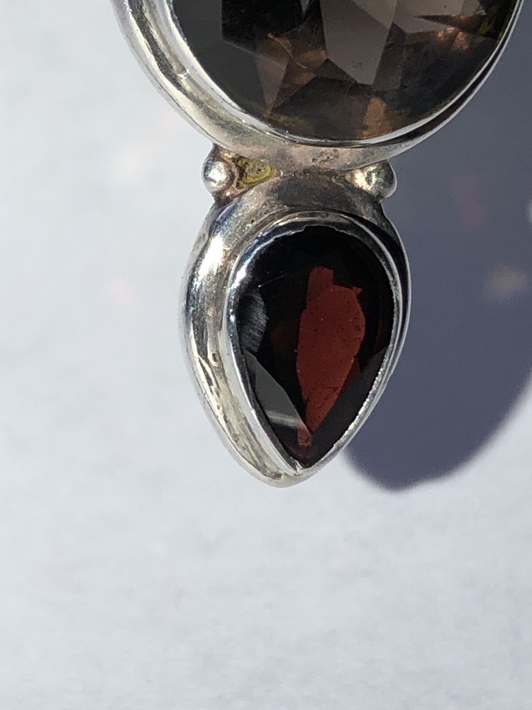 Handcrafted Mixed Gemstones Pendant 2”