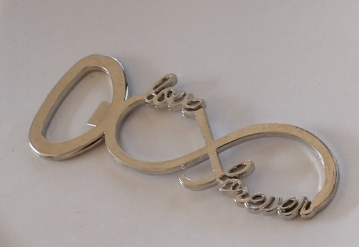Love Forever Bottle Opener Silvertone