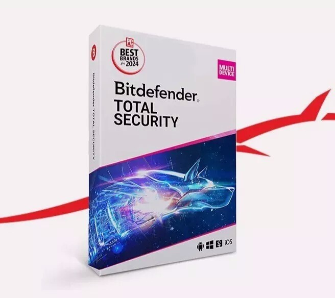 Bitdefender Total Security  3 Years For 1 Windows PC Latest Version + Daily VPN