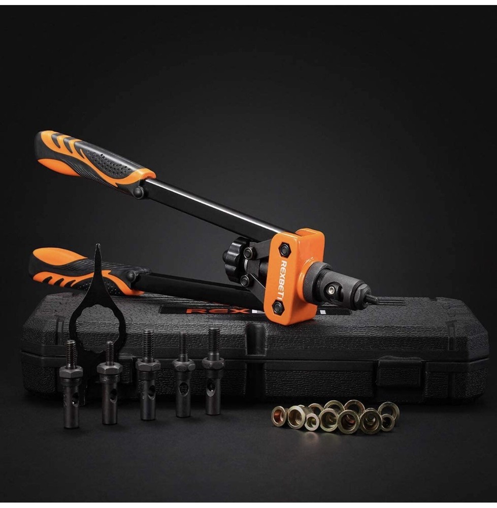 Rivet Gun Kit Rivnut Thread Setting Tool Nut Setter NutSert Metric SAE Riveting