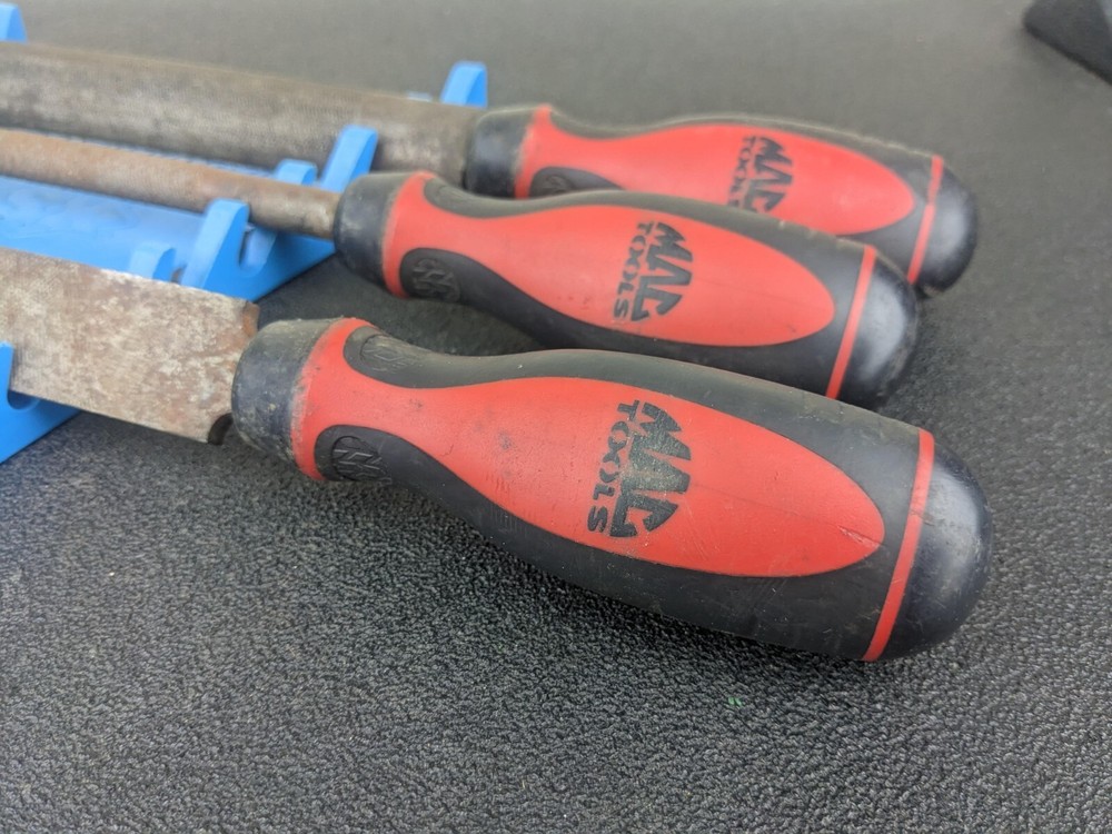 #bk336 Mac Tools 3-PC. Comfort-Grip Combination Bastard-Cut File Set