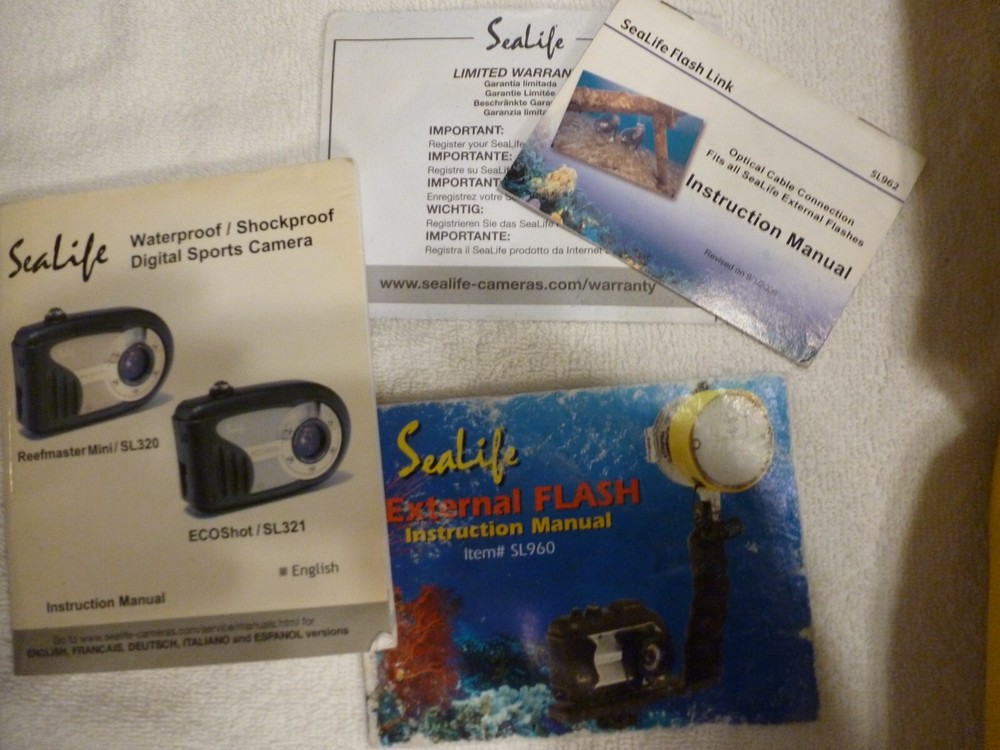 Sealife Reefmaster Mini Camera Not Tested, Film camera, Sealife External Flash
