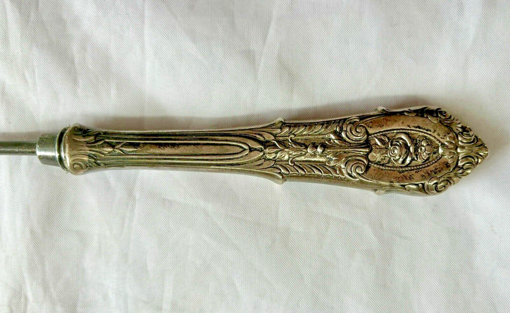 Rose Point Wallace Sterling Silver Custom Made Candle Snuffer 11.75" Pre-owned