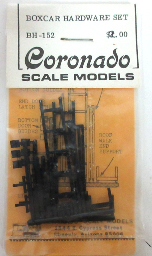 CORONADO SCALE MODELS BH-152 BOX CAR HARDWARE