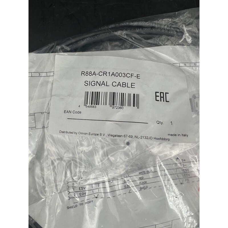 Encoder cable for servo motor R88A-CR1A003CF-E