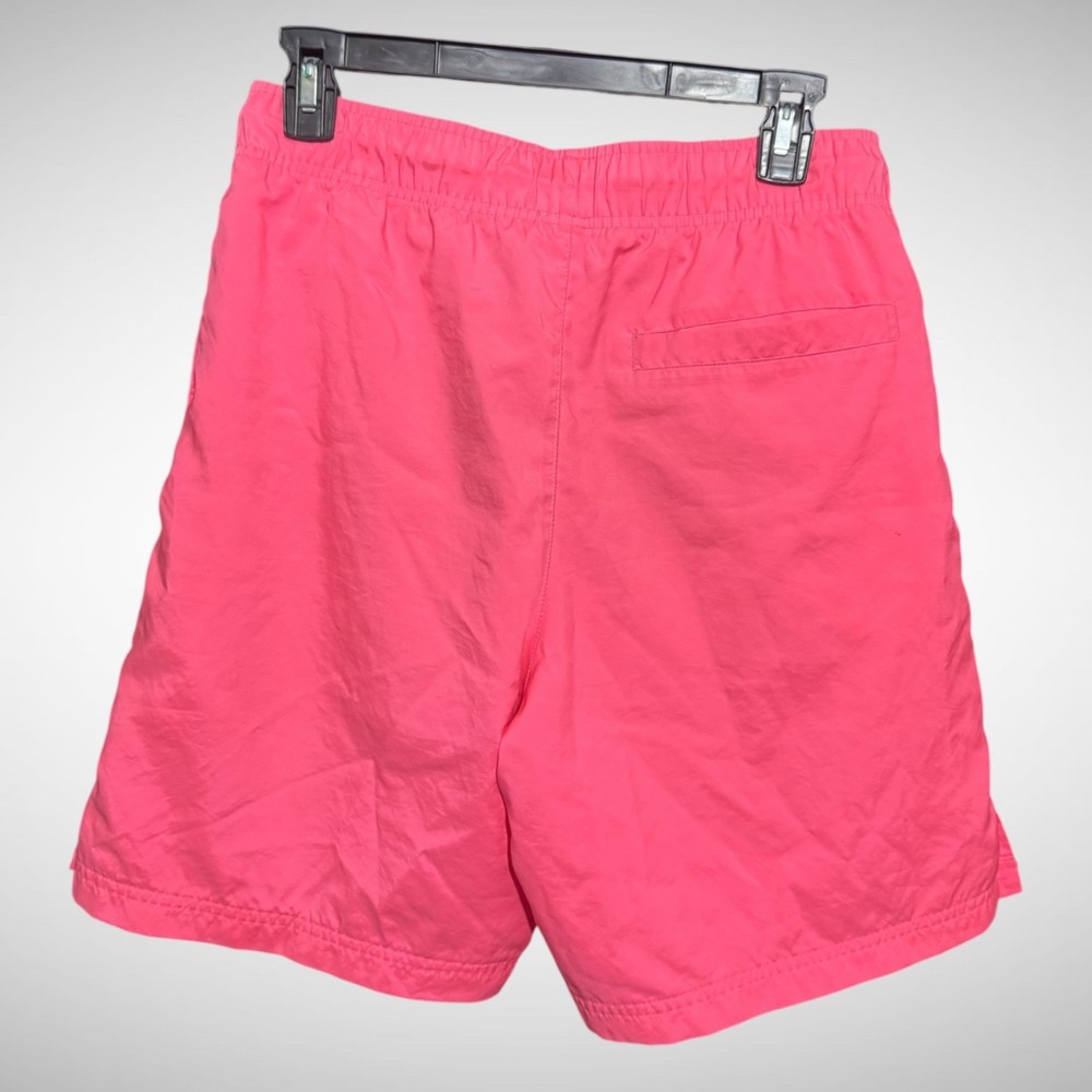 Jordan Swim Trunks Mens Small Solid Pink Pre Owned Straight Draw Strings