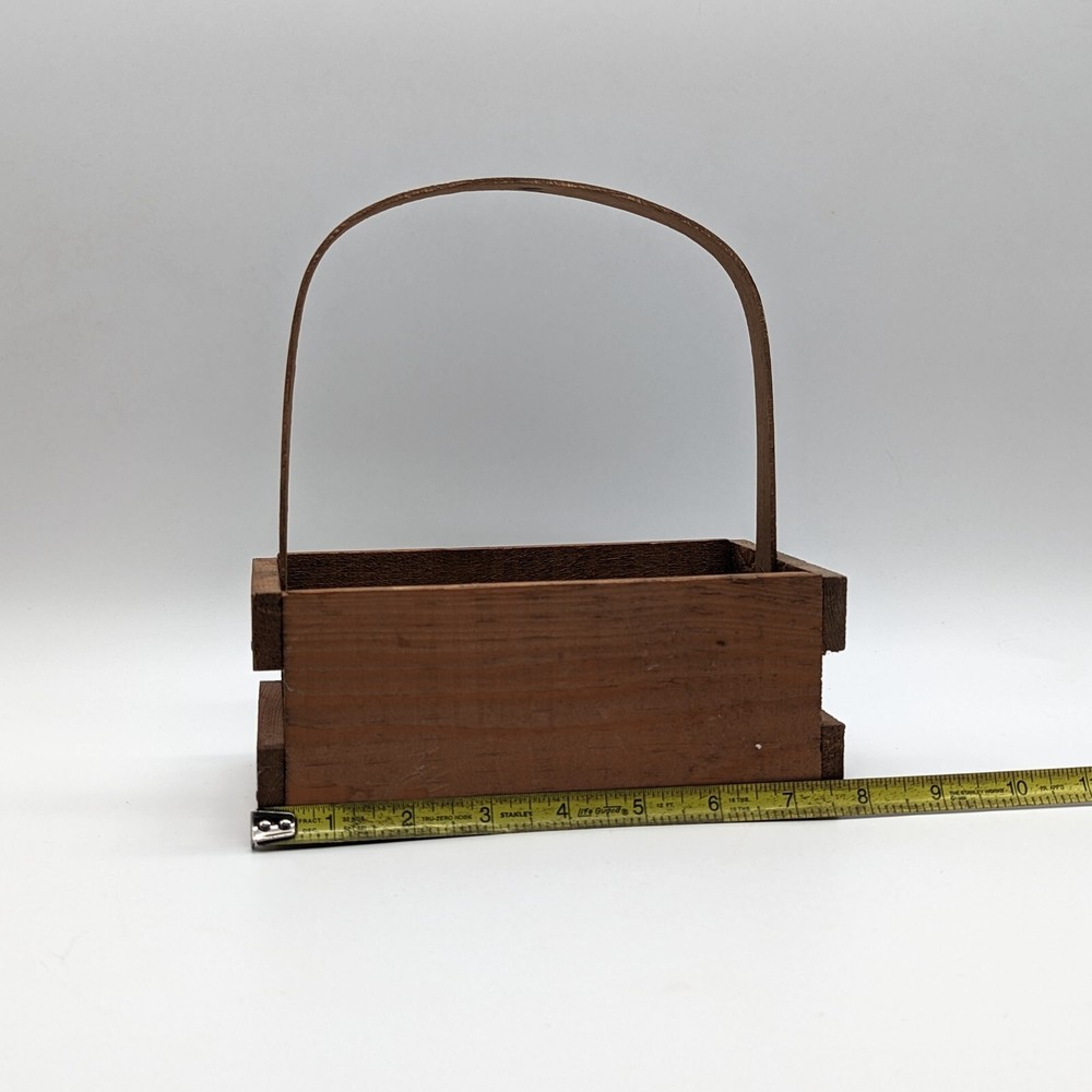 Wooden egg basket-fresh eggs -small 4x8"