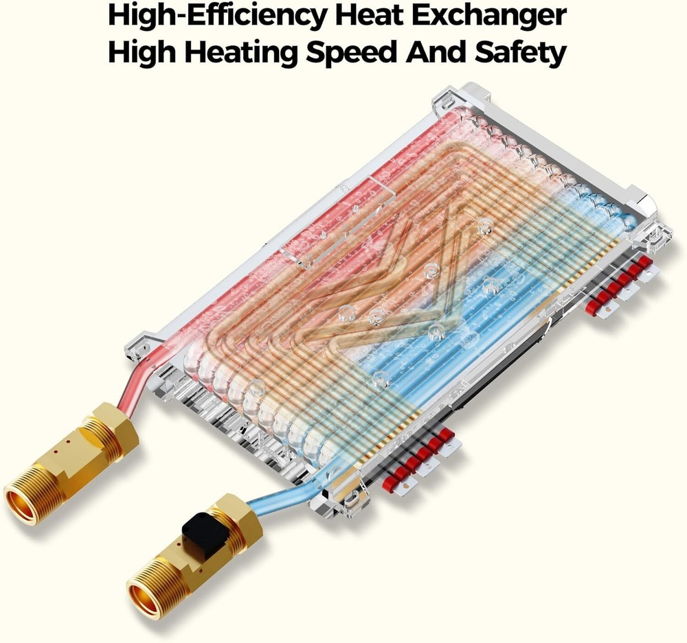 MIZUDO 18kW Tankless Water Heater Electric 240V Up to 4.2 GPM Remote Control