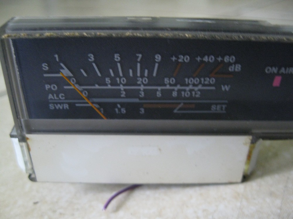 Yaesu FT-757GX FRONT panel bezel and meter in nice shape