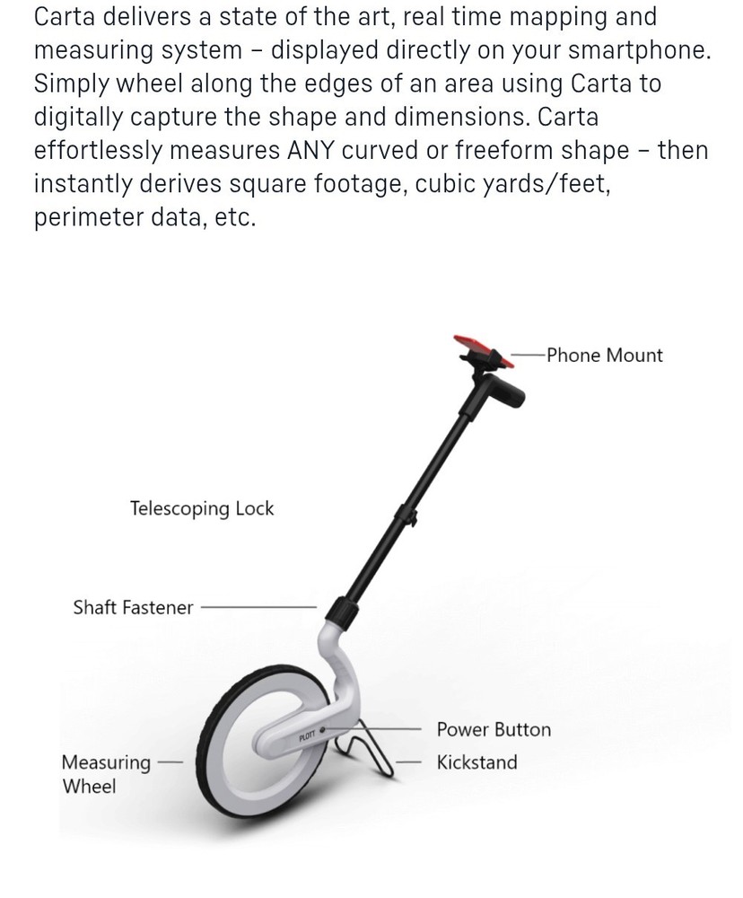 plott Carta mapping/ measuring wheel