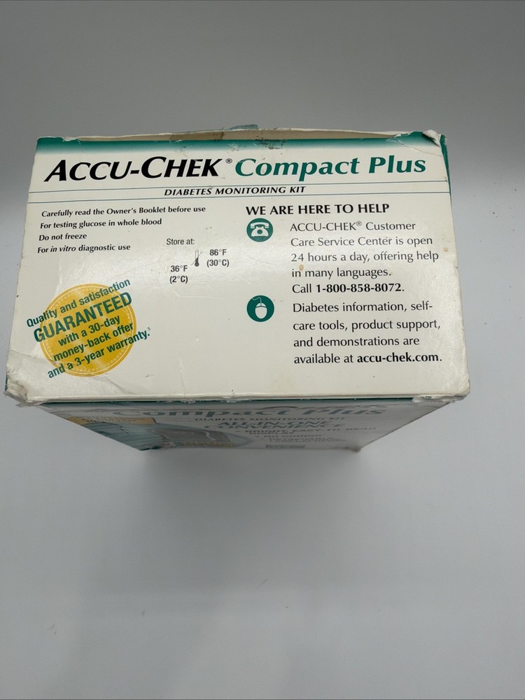ACCU CHECK COMPACT PLUS Blood Glucose Meter With Test Strips