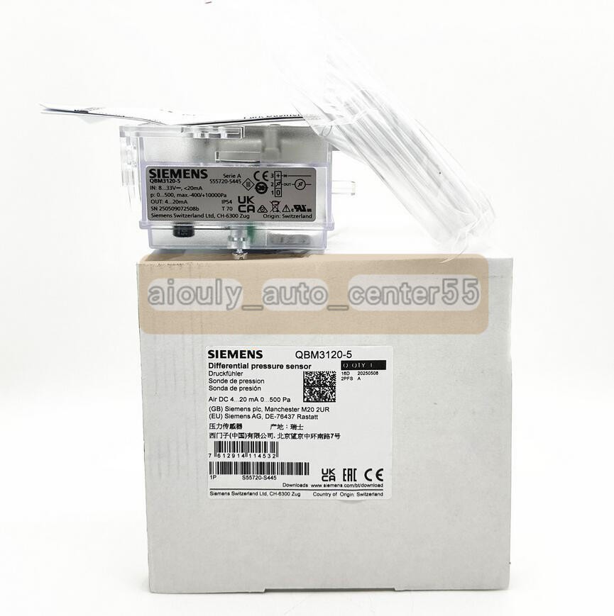ONE Siemens QBM3120-5 difference pressure sensor New