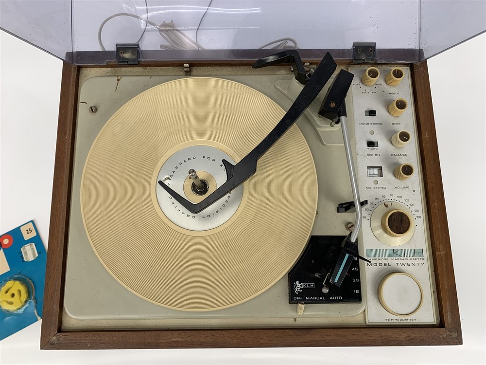 KLH Model Twenty Record Player Stereo Turntable