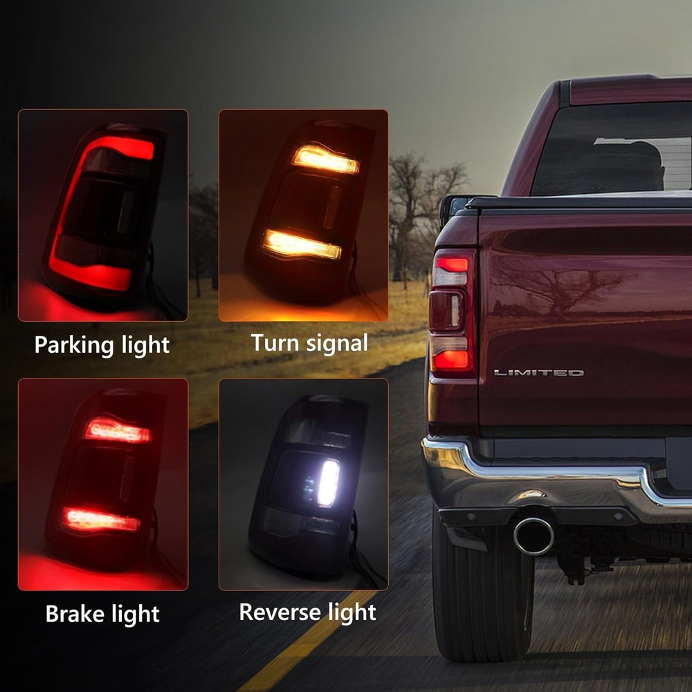 LED Tail Light Dodge Ram 1500 2019-2023 Blind Spot