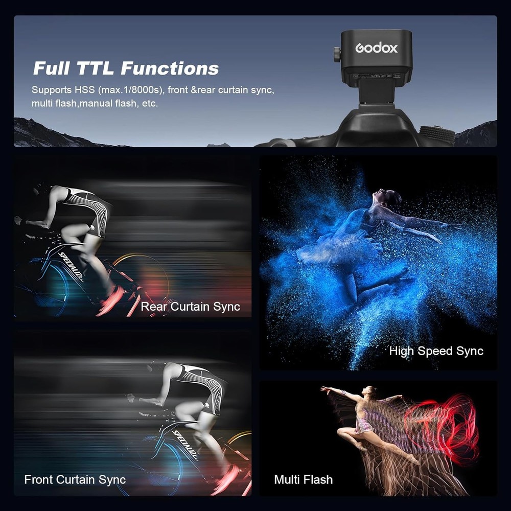 X3S X3-S TTL Wireless Flash Trigger for Sony Camera,Oled Touchscreen Flash Trans