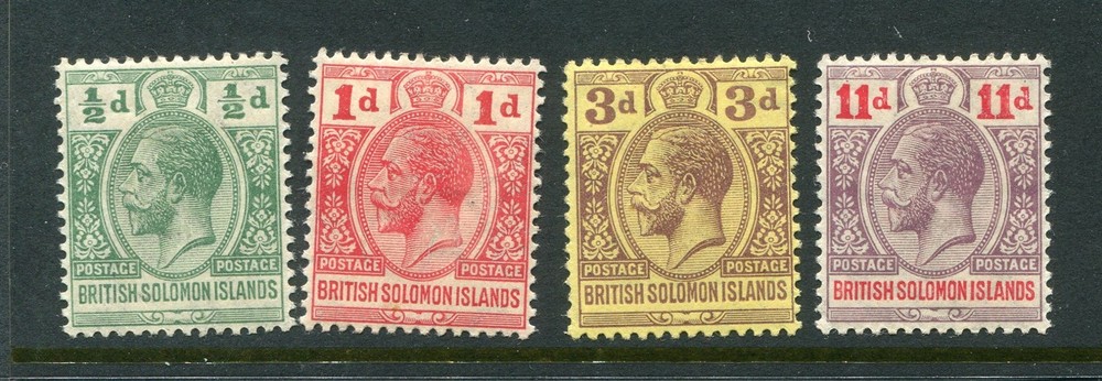 Solomon Islands #19-22 George V Short Set [Mint Hinged]