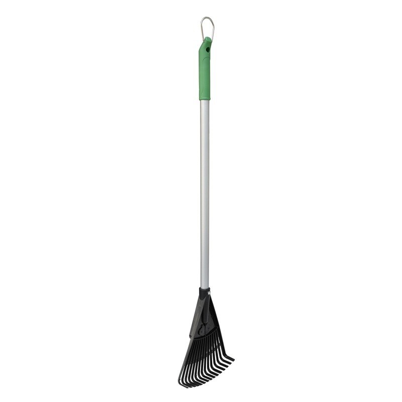 Fiberglass Handle 2 Piece Rake & Foldable Pan Multi-Purpose Gardening Tool Set