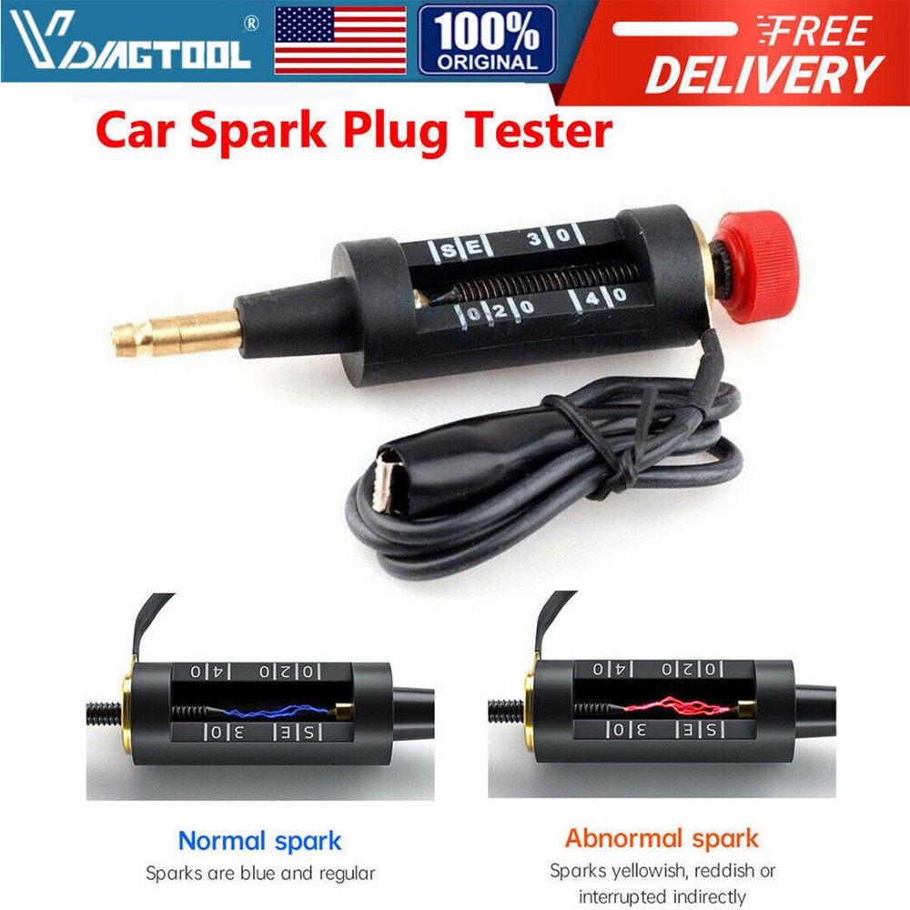 Spark Plug Tester Ignition System Coil Engine Car In Line Diagnostic Test Tool