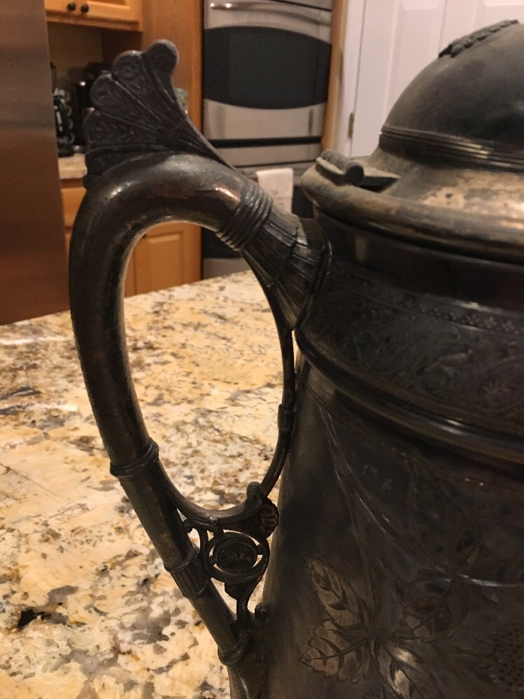 Reed & Barton Antique Silver Plate Water Pitcher
