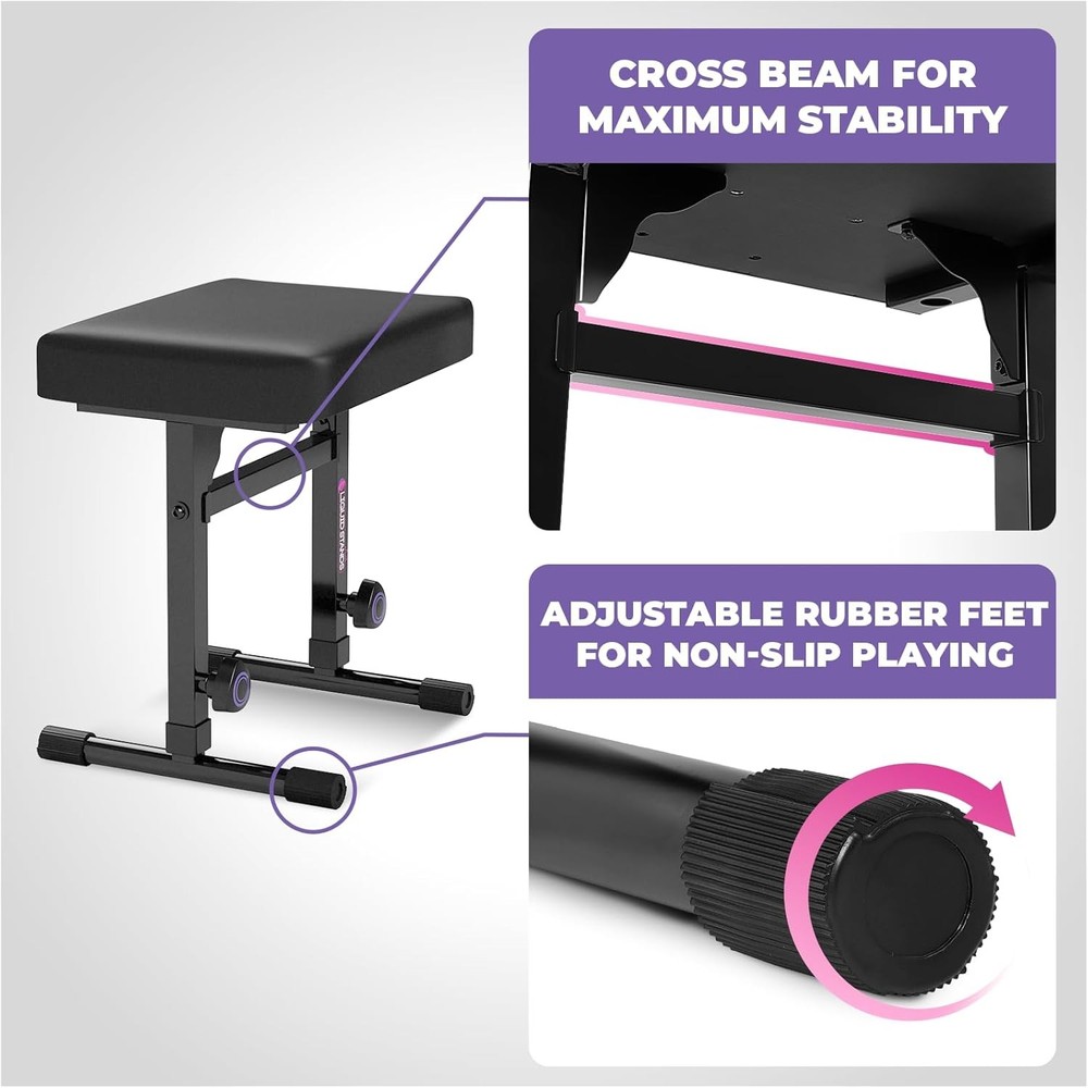 Keyboard Stand Bench Adjustable