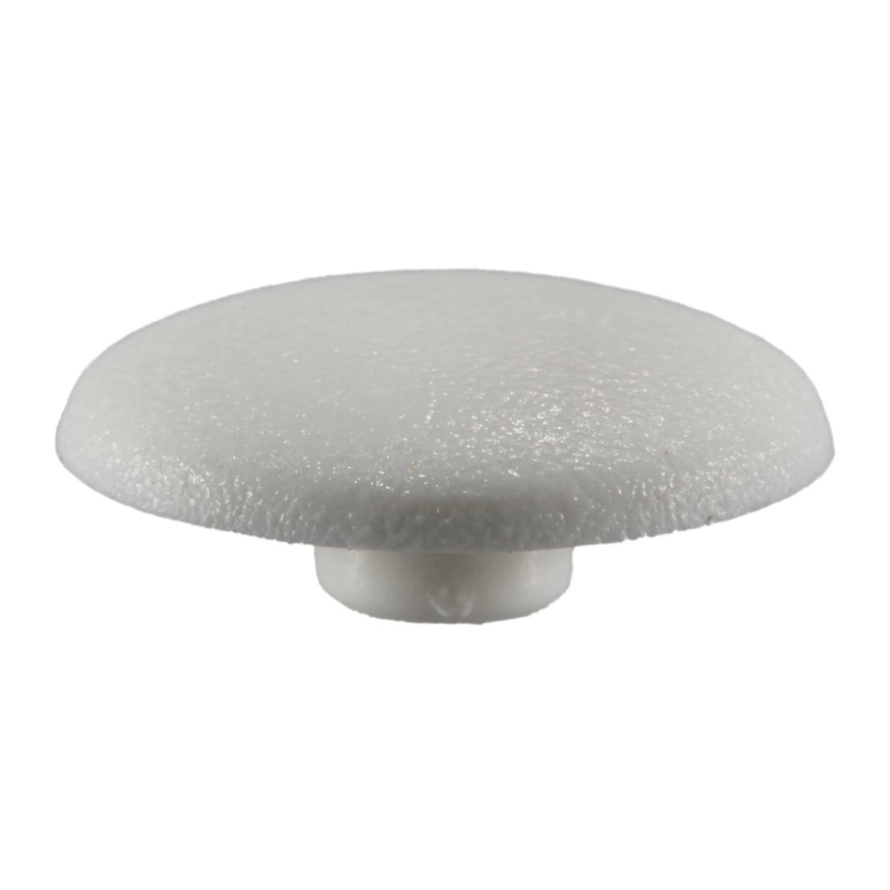 7mm White Nylon Plastic Socket Trim Caps (20 pcs.)