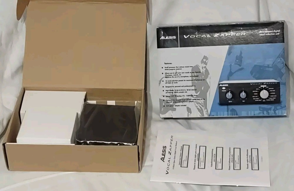 ALESIS Vocal Zapper  Vocal Reduction Unit * NEW OPEN BOX* Includes Everything