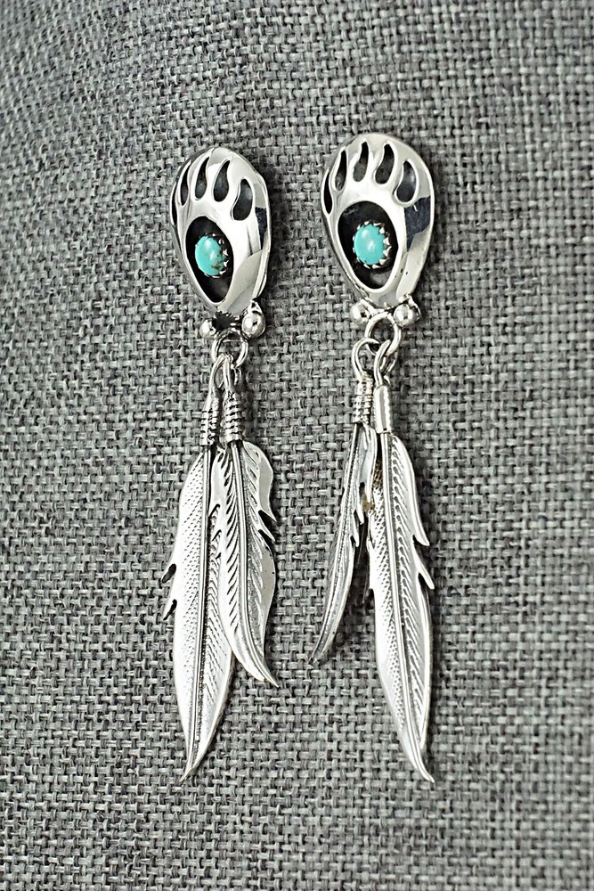 Turquoise & Sterling Silver Earrings - Emery Spencer