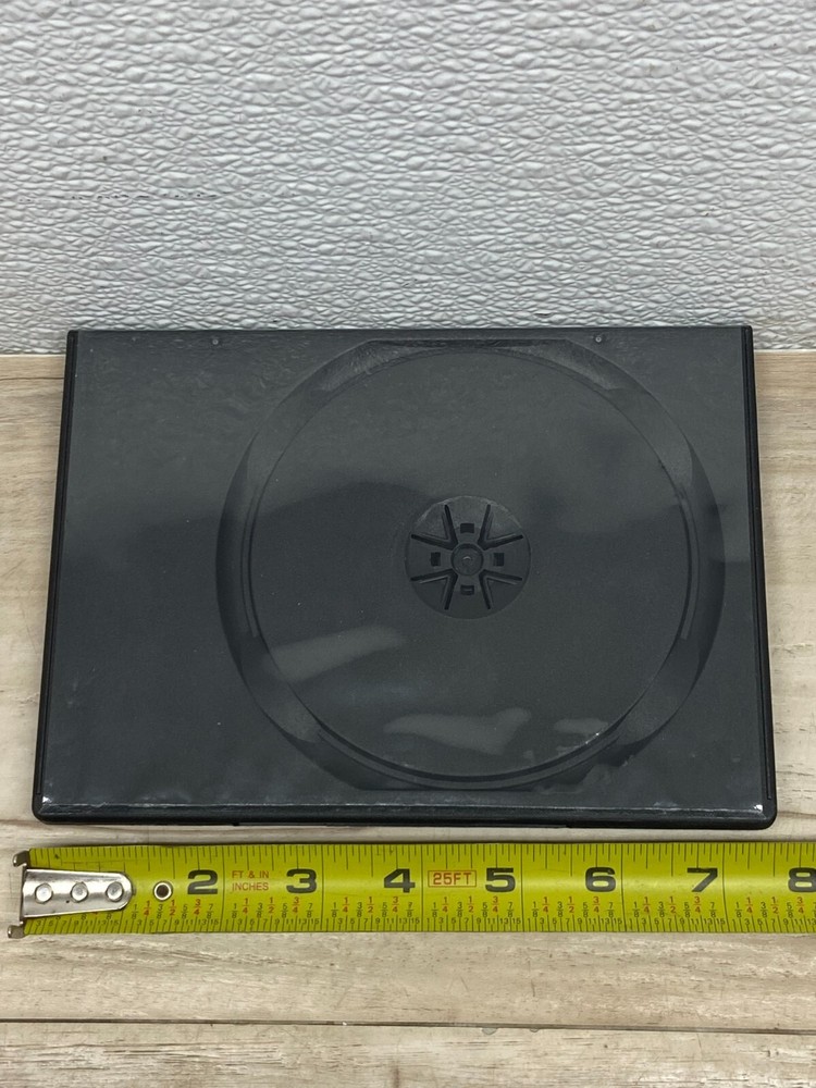 Standard Black DVD/CD 2 Disc Plastic Replacement Storage Case 14mm