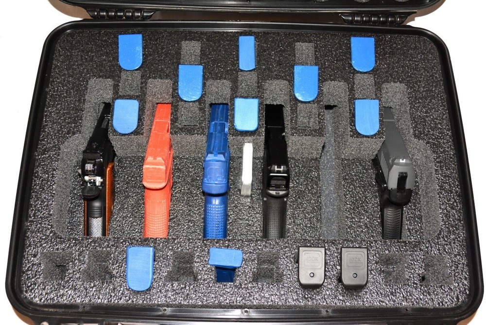 Precut QuickDraw 6 Pistol + 20 mags foam insert kit fits your Apache 4800 case